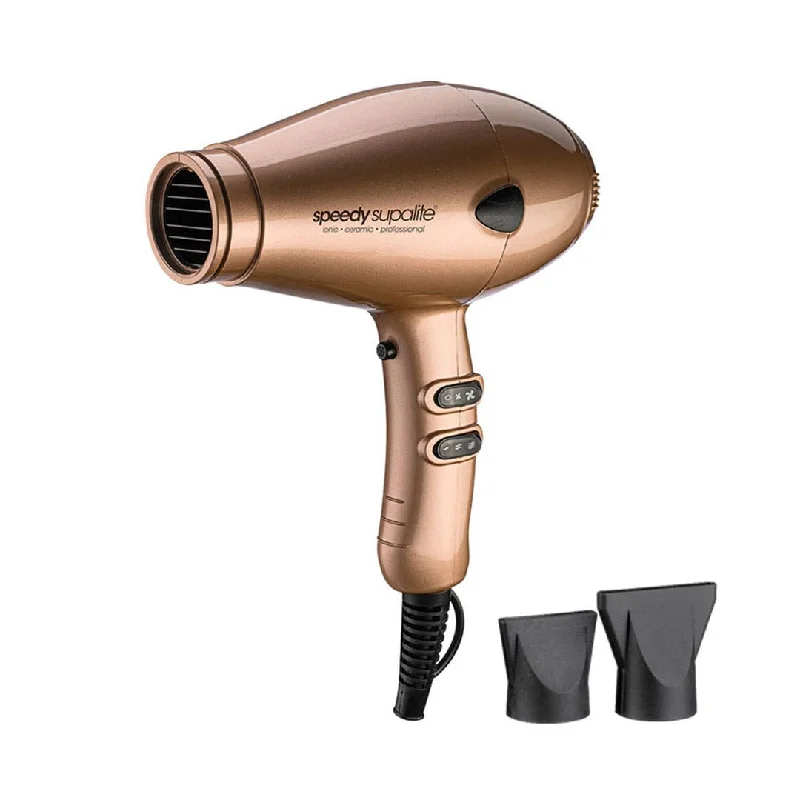 Speedy Supalite Ionic & Ceramic Hairdryer with Diffuser Gold