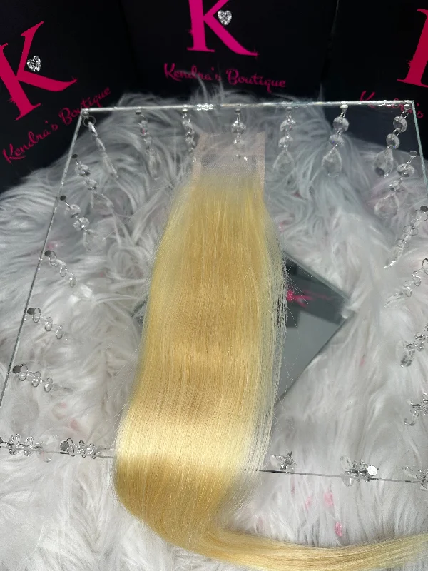 2x6 Platinum Blonde Straight Lace Closure (HD Lace)