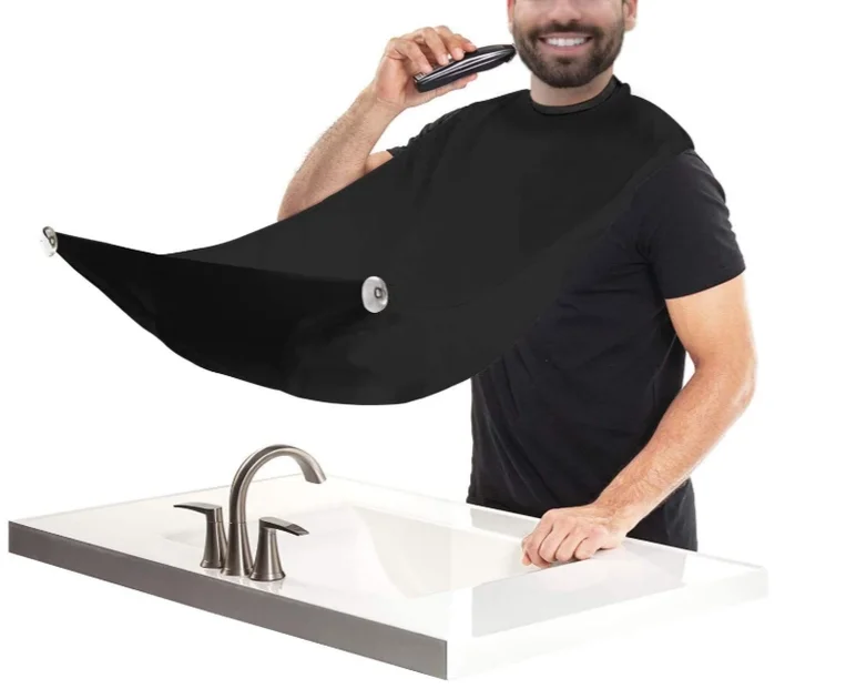 Black Facial Hairdressing Beard Shaving Apron Cape