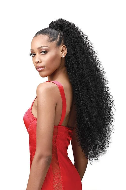 Bobbi Boss Boss Up Natural Jerry Curl Professional Wrap Pony 30"