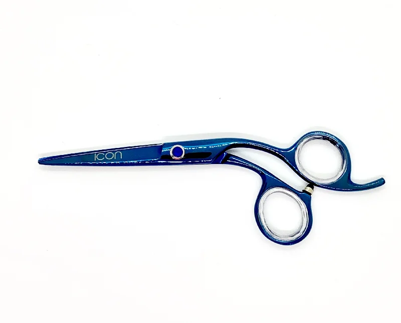 5.5" ICON Blue Titanium Coated Crane Shears ICT-163