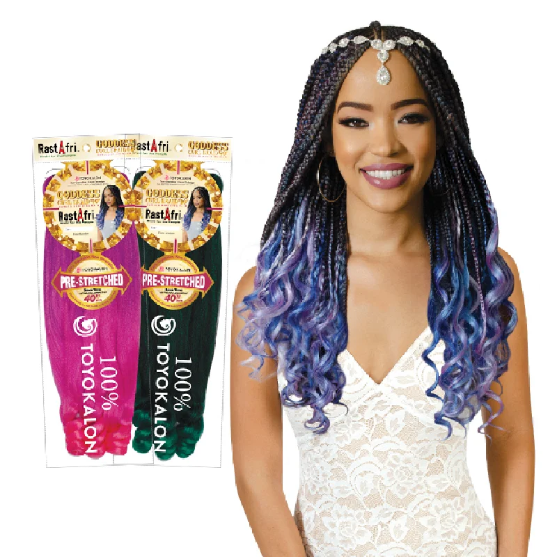 RastAfri Goddess Curl 40" Pre-Stretched Braiding Hair Extensions