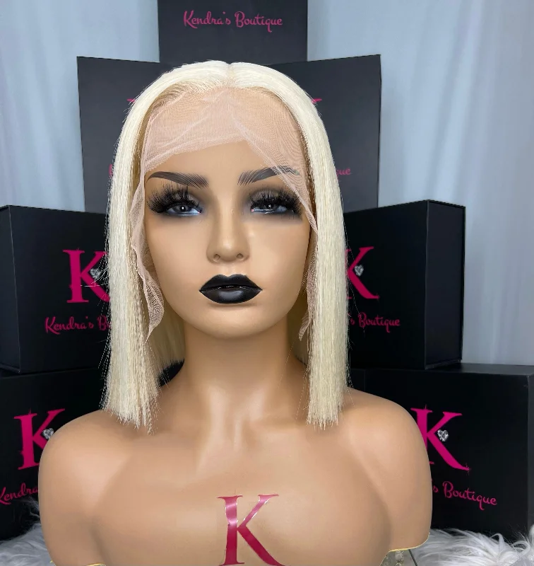 Raw Platinum Blonde Bob Straight (HD Lace) Wig